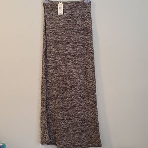 New Sophie Max brown Maxi skirt small